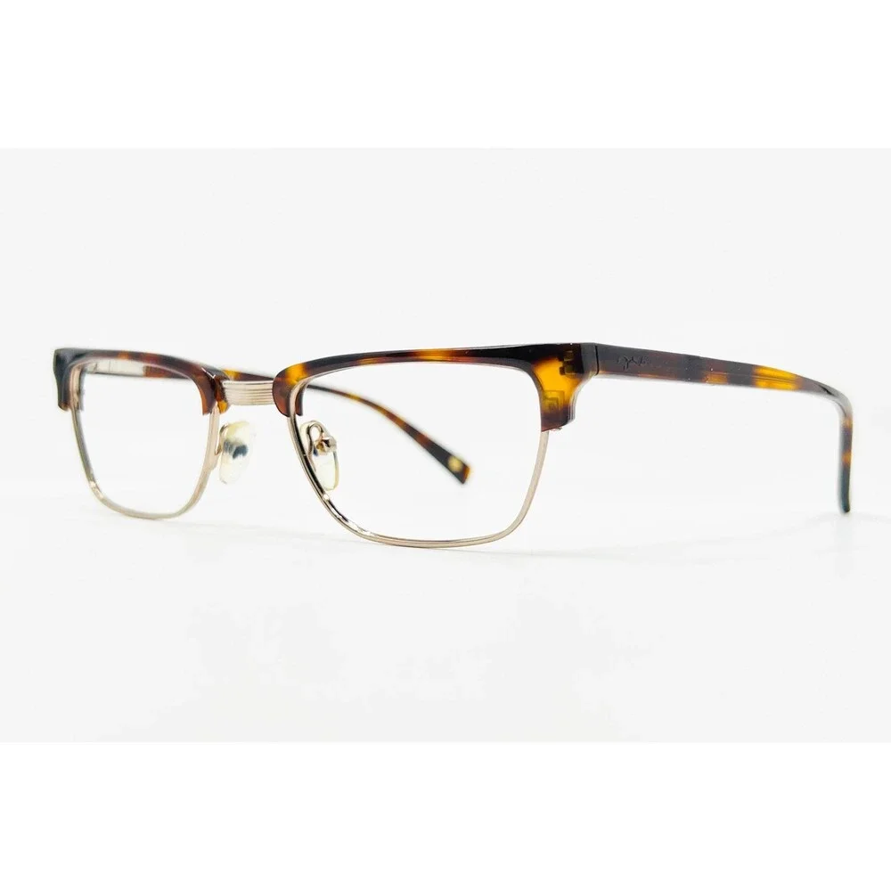 John Lennon Eyeglasses Men Brown Tortoise Clubmaster JL 14BF DA 50-18-145